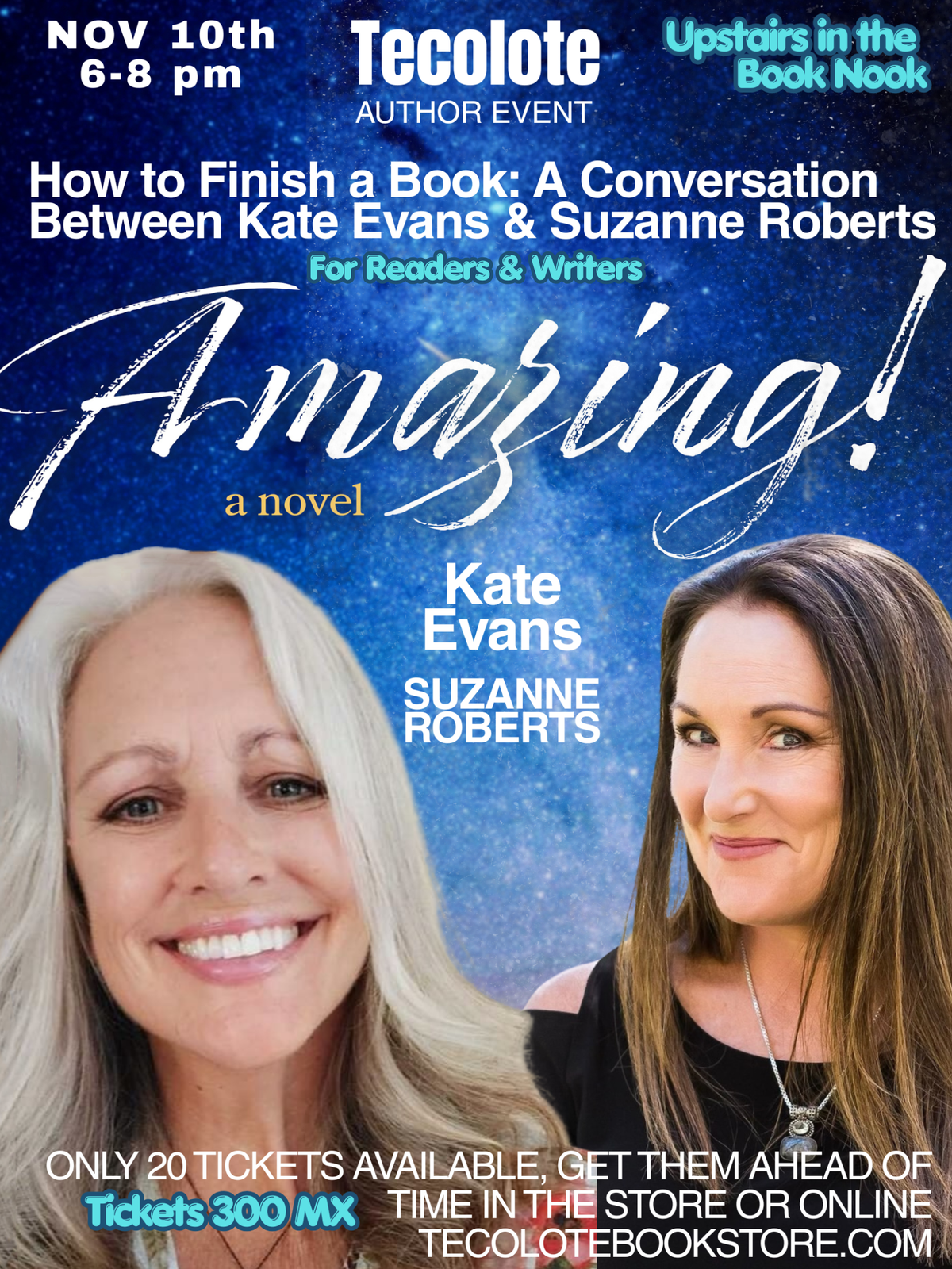 Author Event - November 11th 2026 - How to Finish a Book: A Conversation Between Kate Evans & Suzanne Roberts