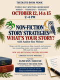 Non Fiction Writer's Workshop - October12th, 14th, 15th 2026 - Registration