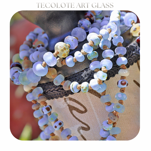 Merfolk Lore  Heirloom Necklace - Knotted Art Glass by Jenelle Aubade