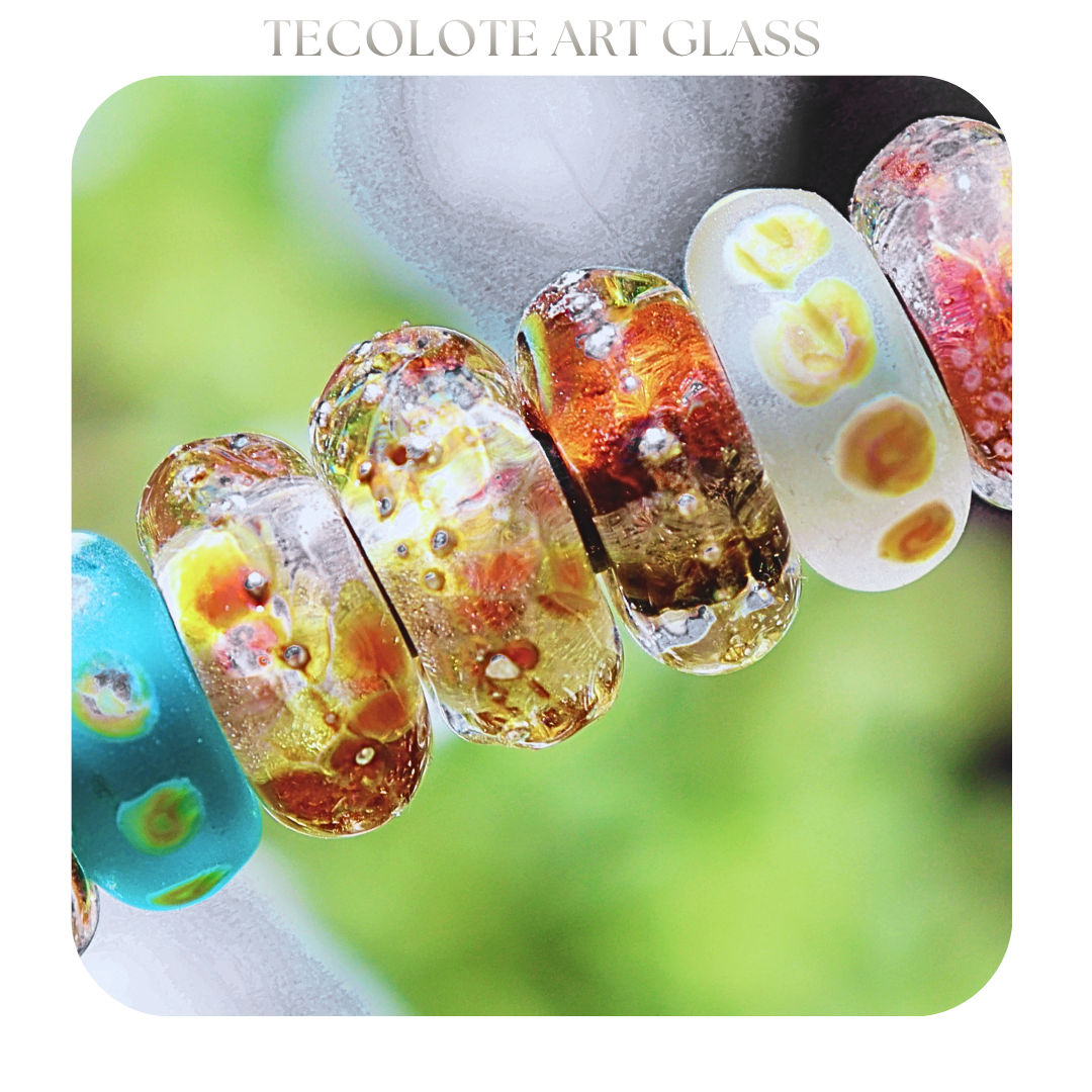 Island Market Charms - Art Glass lampwork Beads - BHB Large Hole for Pandora Bracelets