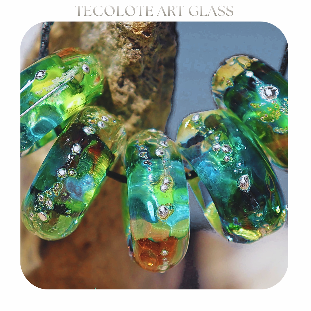 Paradise Charms - Art Glass lampwork Beads - BHB Large Hole