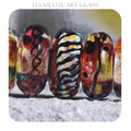 Wild Honey Charms - Art Glass lampwork Beads - BHB Large Hole for Pandora Bracelets
