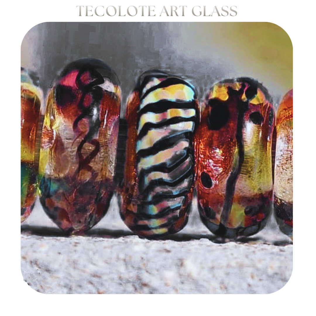 Wild Honey Charms - Art Glass lampwork Beads - BHB Large Hole for Pandora Bracelets