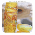 Sunshine Nectar- Art Glass lampwork Focal Bead - BHB Large Hole