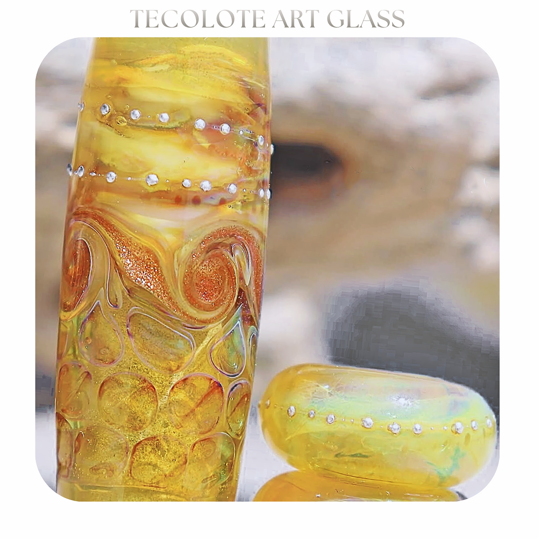 Sunshine Nectar- Art Glass lampwork Focal Bead - BHB Large Hole