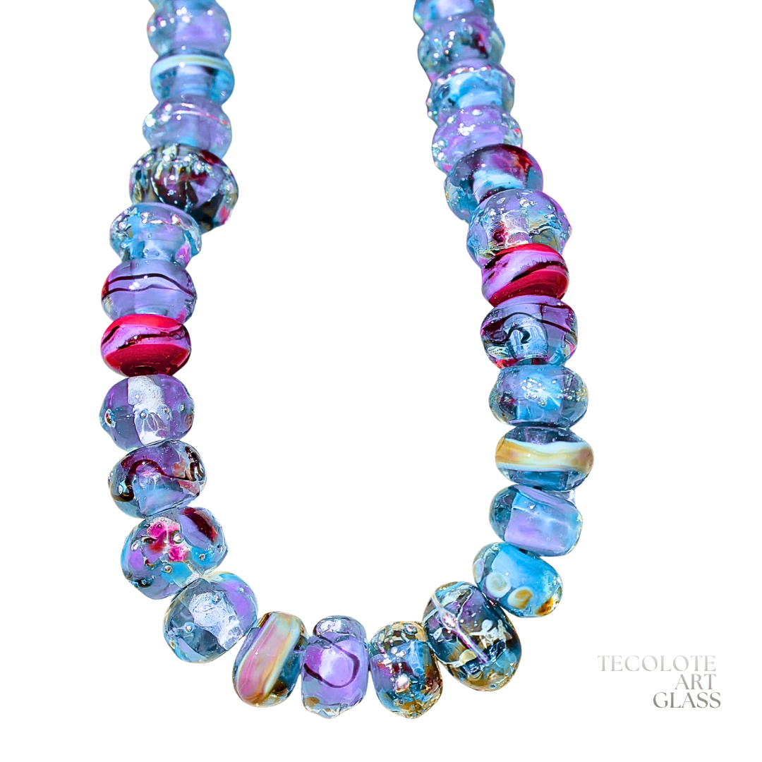 Sailing into the Baja Sunset - Art Glass Lampwork Beads