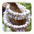 Coconut Shell Strand - Glass Lampwork Beads