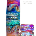 Magic Arroyo - Art Glass lampwork Focal Bead Set - BHB Large Hole