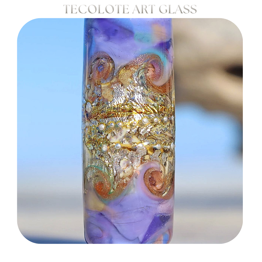 Golden Luxe - Art Glass lampwork Focal Bead - BHB Large Hole