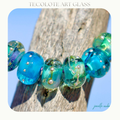 Island Water Accent Bead Set - Glass Lampwork