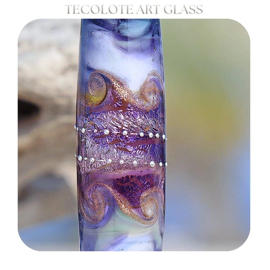 Luscious Vines- Art Glass lampwork Focal Bead - BHB Large Hole
