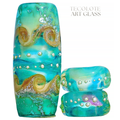 Sea of Cortez - Art Glass lampwork Focal Bead Set - BHB Large Hole