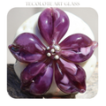 Moonstone & Plum Blossom Art Glass Bead Collection