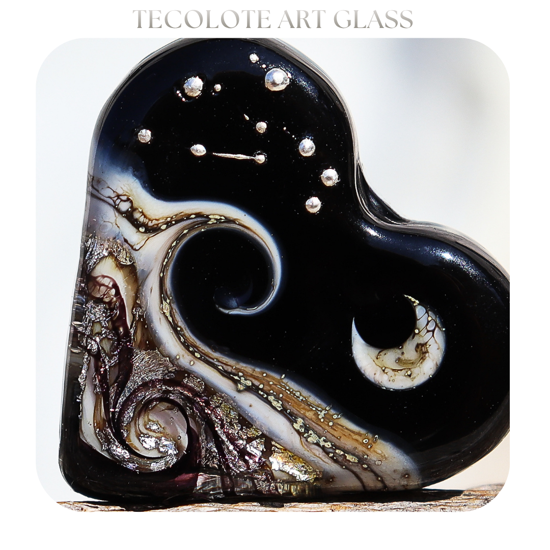 Moonstone & Plum Blossom Art Glass Bead Collection
