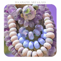 Lavender Puff Collection - Art Glass lampwork Beads