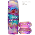 Baja Sunset- Art Glass lampwork Focal Bead Set - BHB Large Hole
