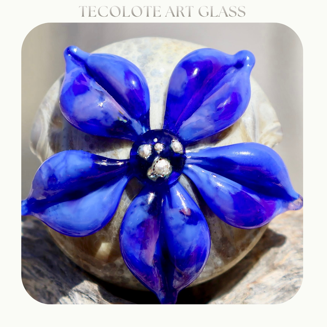 Blue River Blossom Art Glass Bead Collection