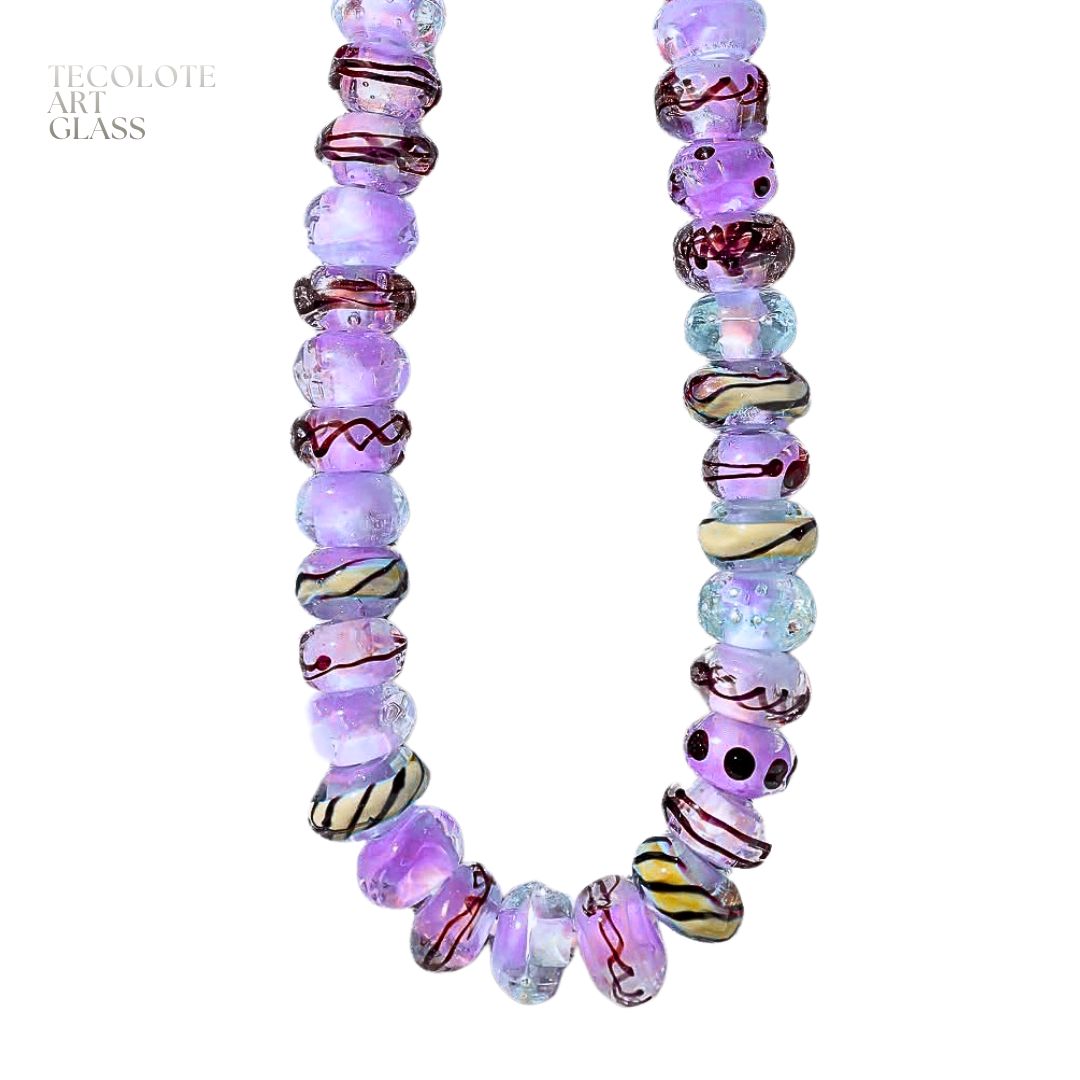 Bohemian Waimea Mist  - Art Glass Lampwork Beads