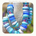 Salt Water & Karma Crystal Tumbled Lampwork - BHB Glass Lampwork Bead Set