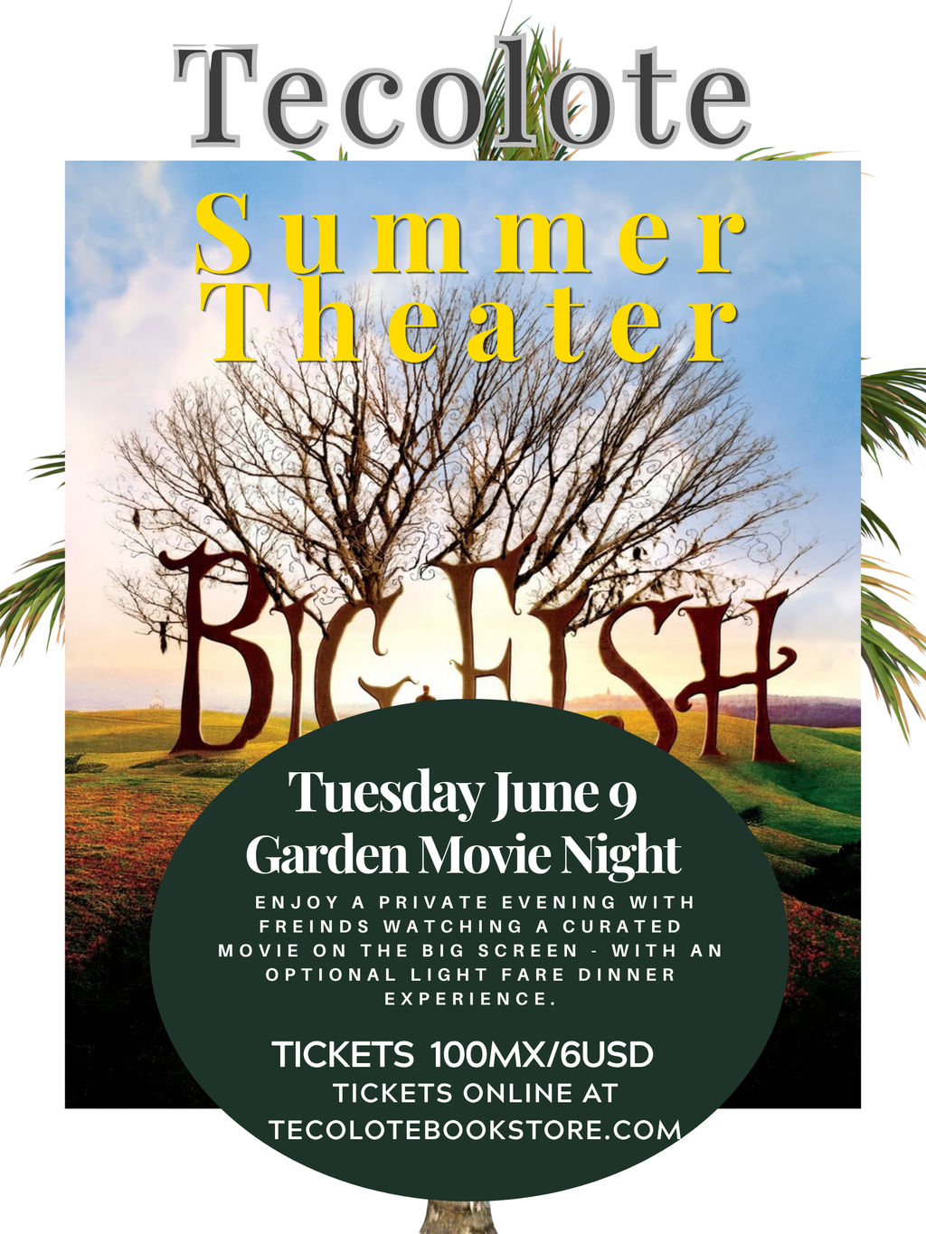 Summer Movie Night - June 9, 2026 - Big Fish - Event Ticket