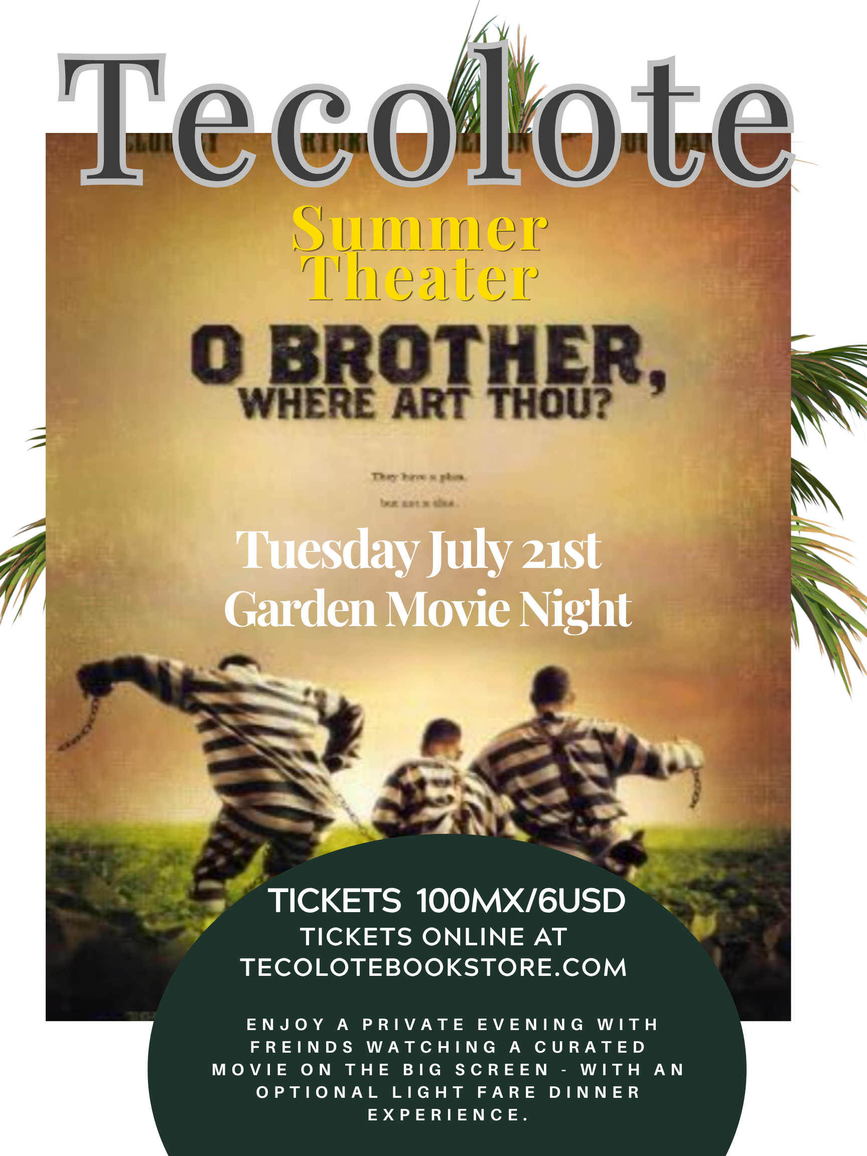Summer Movie Night - July 21st 2026 - O Brother Where Art Thou - Event Ticket