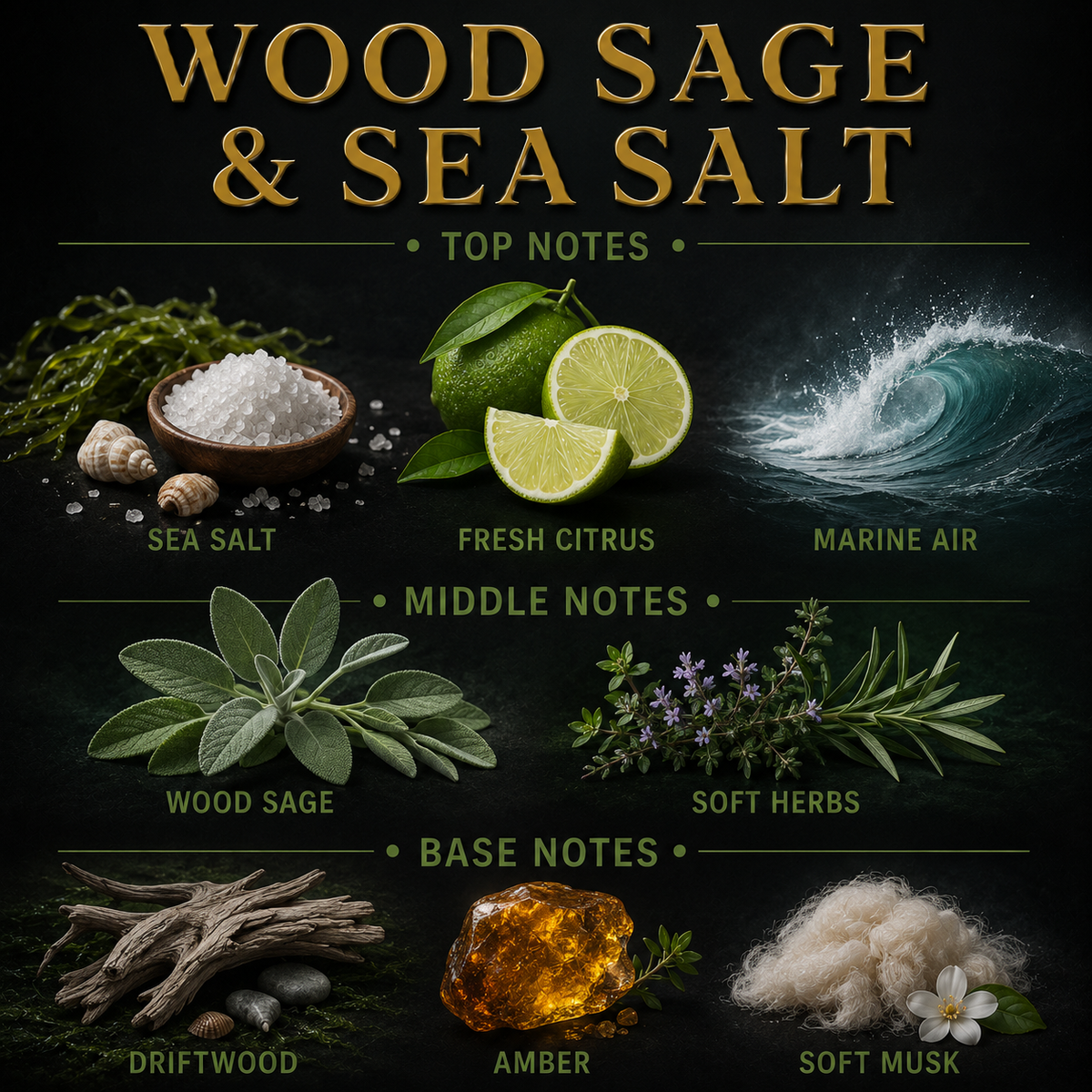 Wood Sage & Sea Salt Signature Candle