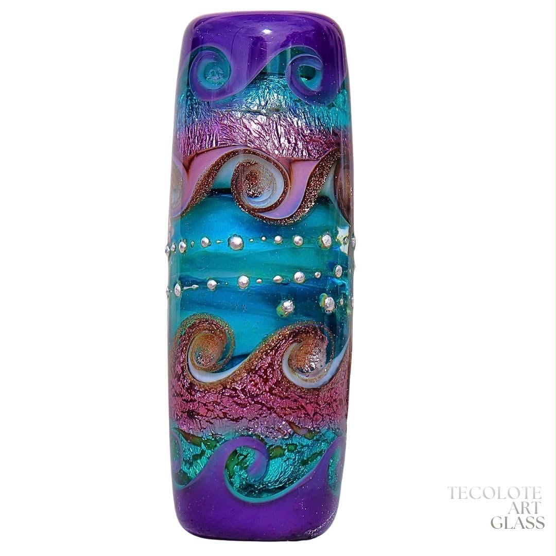 Island Mystic - Art Glass lampwork Focal Bead Set - BHB Large Hole