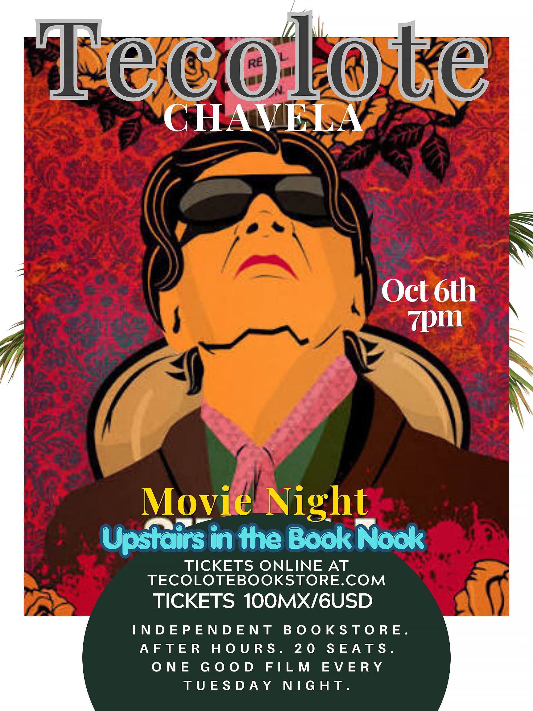 Movie Night in the Book Nook - Oct 6th 2026 - CHAVELA - Event Ticket