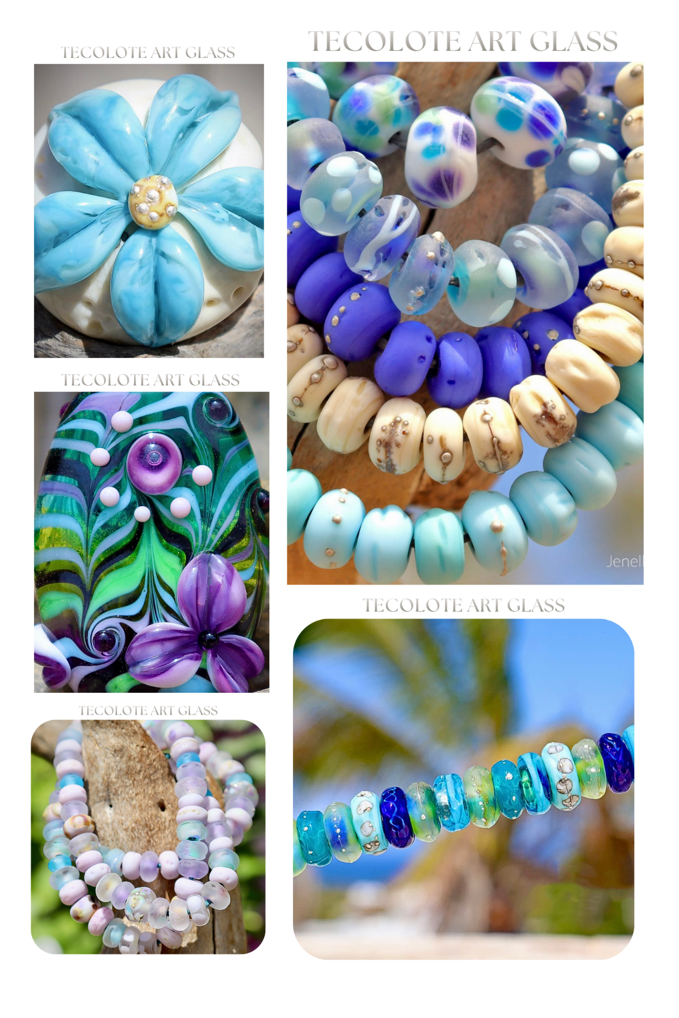River Brook & Blossom Art Glass Bead Collection