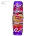 Wild Sunset in Concord  - Art Glass lampwork Focal Bead Set - BHB Large Hole