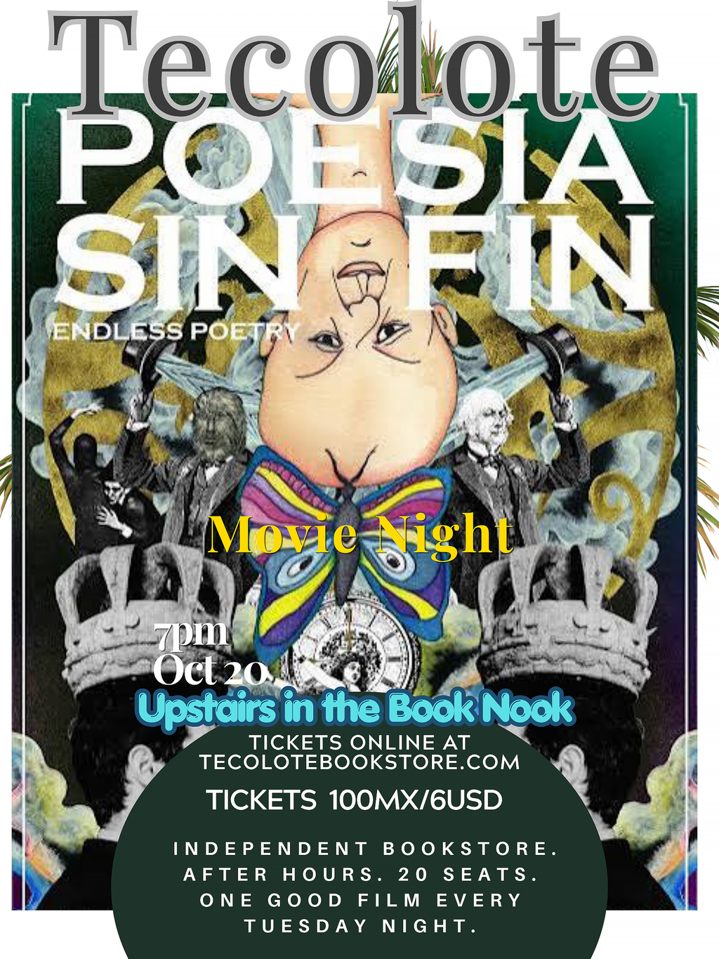 Movie Night  in the Book Nook - October 20th 2026 - Endless Poetry - Event Ticket