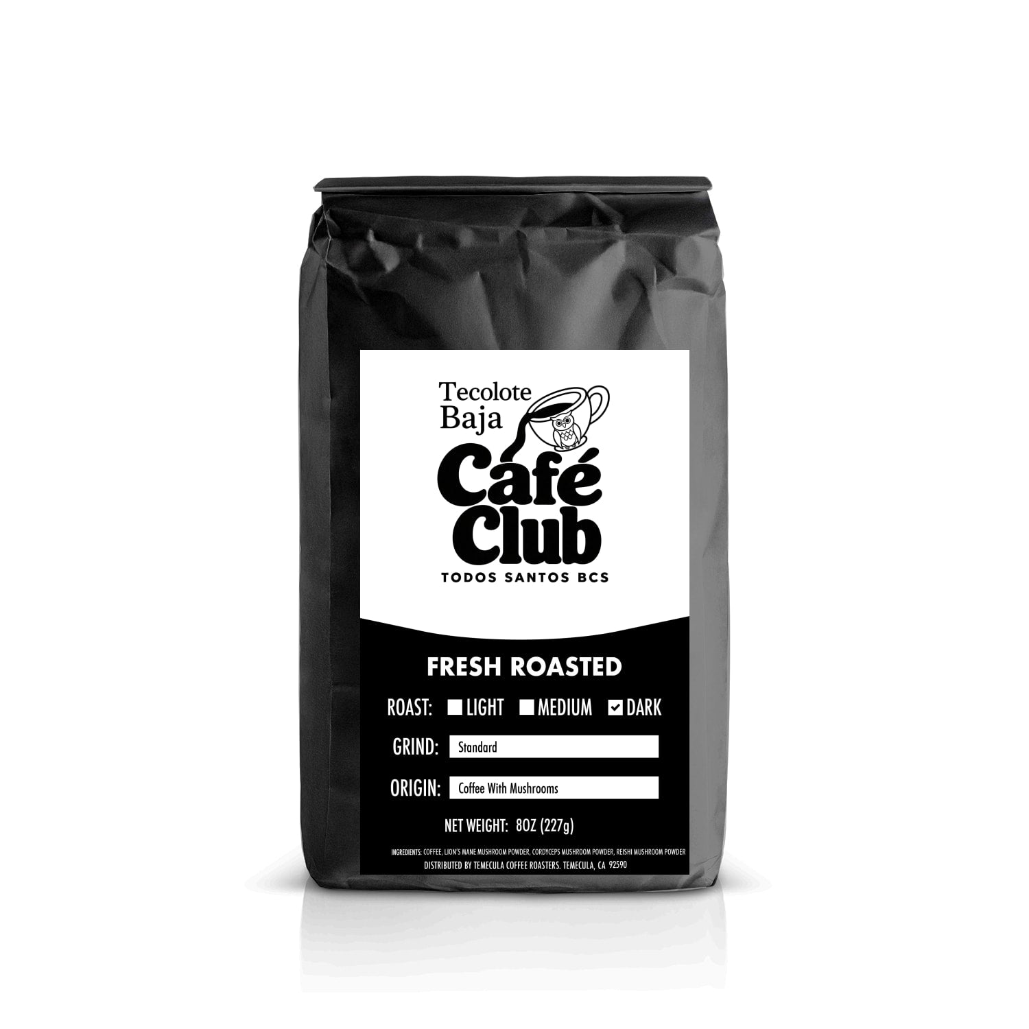 Coffee with Mushrooms Dark Roast - Cafe Club Coffee