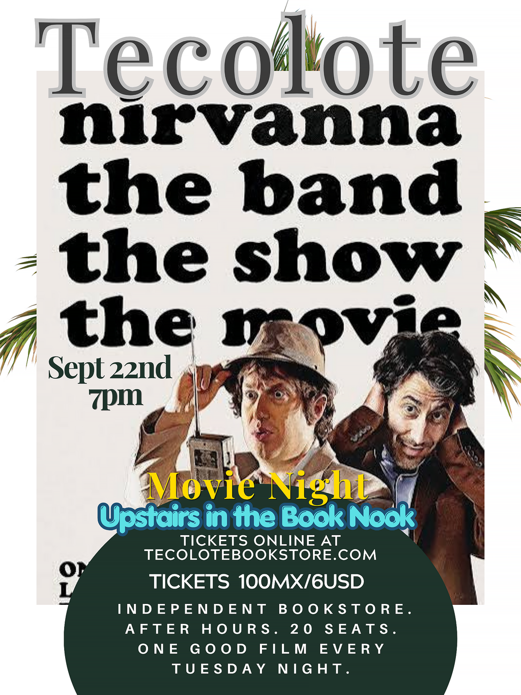 Movie Night in the Book Nook - Sept 22nd 2026 - Nirvanna The Movie - Event Ticket