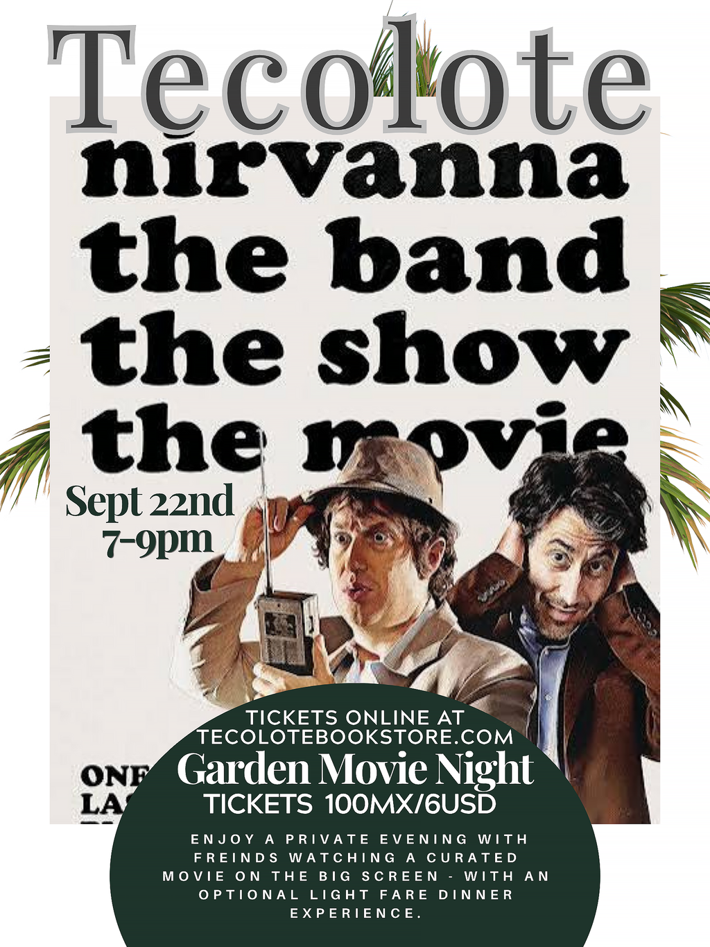 Garden Movie Night - Sept 22nd 2026 - Nirvanna The Movie - Event Ticket
