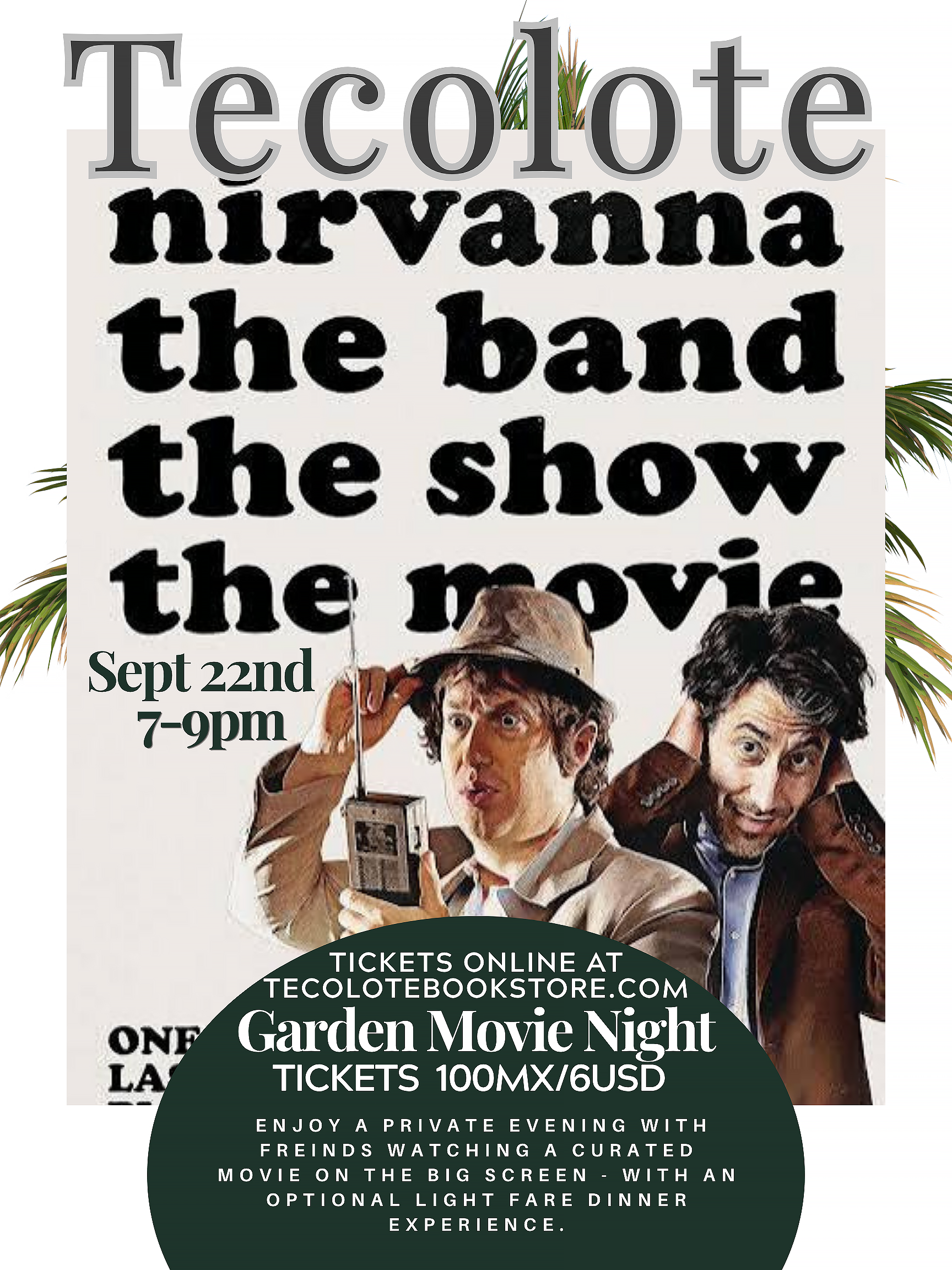 Garden Movie Night - Sept 22nd 2026 - Nirvanna The Movie - Event Ticket